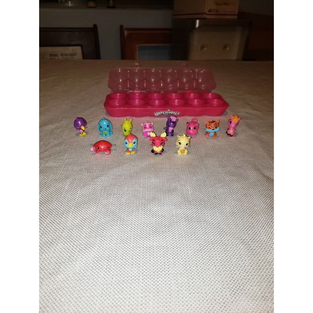 Hatchimals Colleggtibles 12 Eggs One Dozen Season 1 and 2 with Pink Egg Carton